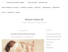 Tablet Screenshot of klemnerstudio.se